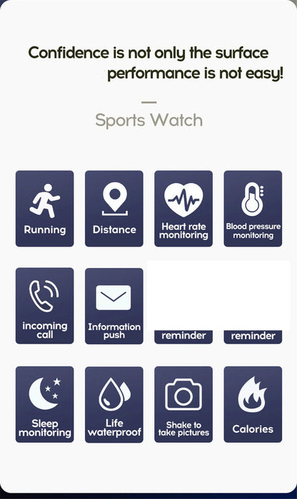 Montre connectée pour hommes et femmes — Montre bracelet Bluetooth, musique, sport, suivi santé, bracelet fitness, montre digitale
🚚 Livraison rapide en 8 à 12 jours ouvrés depuis la France FelizShop