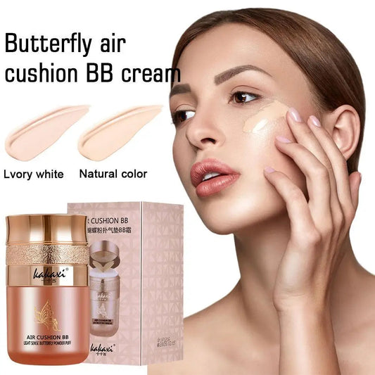 Butterfly Air Cushion BB Cream – Fond de Teint Fluide Compact | Hydratant, Longue Tenue, Correcteur & Base de Maquillage🚚 Livraison rapide FelizShop
