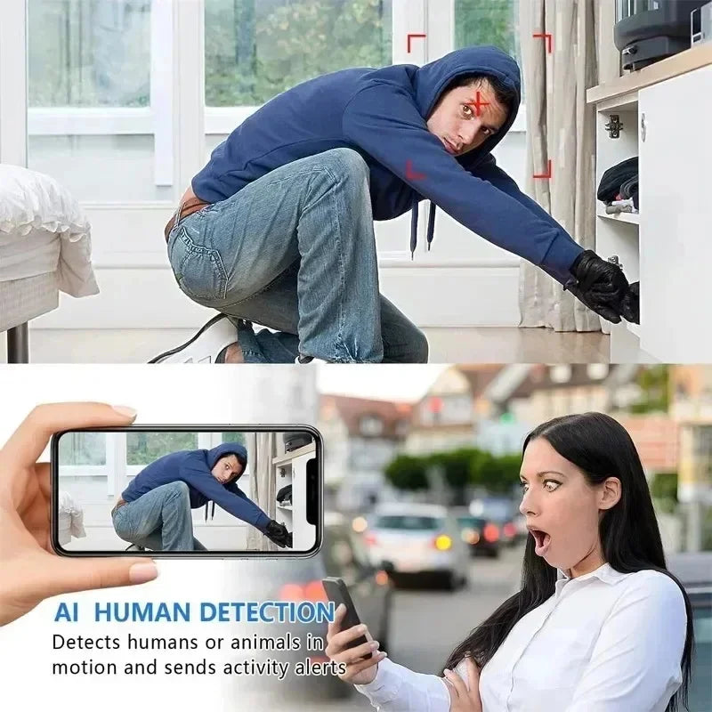 Caméra de Surveillance Mini WiFi 1080P HD – Caméra Intelligente d’Intérieur avec Vision Nocturne, Détection Humaine AI, Audio/Vidéo Sans Fil, Sécurité Domestique 
🚚 Livraison rapide en 8 à 12 jours ouvrés FelizShop