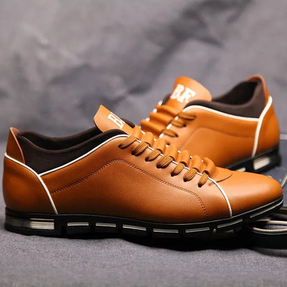 Chaussures casual pour homme — Nouveau style britannique élégant — Chaussures plates confortables et résistantes, pour toutes saisons, banquets ou usage quotidien🚚 Livraison rapide en 8 à 12 jours ouvrés depuis la FelizShop