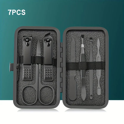 Set de manucure professionnel 7/10/12/18/20/24 pièces – Kit en acier inoxydable pour ongles des mains et des pieds – Avec étui en cuir portable 🚚 Livraison rapide en 8 à 12 jours ouvrés depuis la France FelizShop