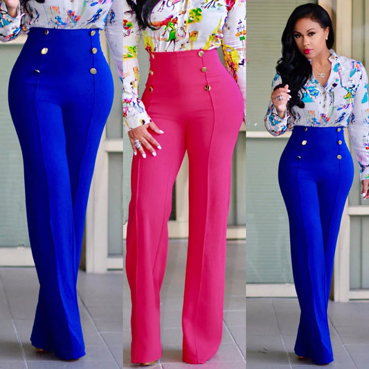 casual high waist long pants women office lady slim shirts & blouses wild pantalones clothing elegant Button straight leg pants
🚚Livraison gratuite rapide et sécurisé FR FelizShop