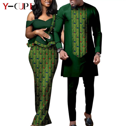 Tenue Africaine Couple – Robe Femme & Ensemble Homme FelizShop