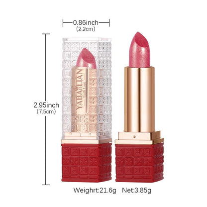 Rouge à Lèvres Pailleté Métallique – 12 Couleurs Intenses | Fini Brillant Nacré, Longue Tenue & Facile à Appliquer🚚 Livraison rapide FelizShop