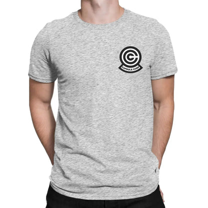 T-shirt Homme Capsule Corp – 100% Coton – Style Geek & Décontracté🚚 Livraison rapide en 8 à 12 jours ouvrés depuis la France FelizShop