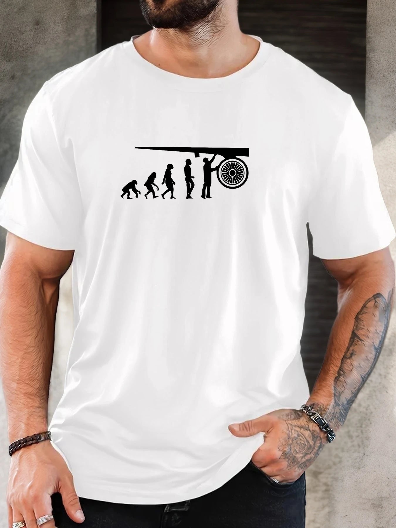 T-shirt Homme 100 % Coton – Graphique & Respirant – Style Streetwear Décontracté🚚 Livraison rapide en 8 à 12 jours ouvrés depuis la France FelizShop