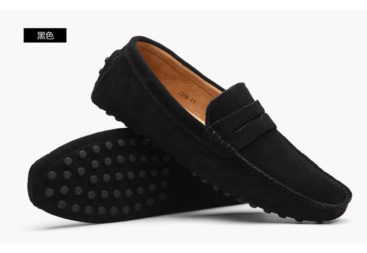 Chaussures homme 38–50 – Chaussures décontractées en cuir véritable – Mocassins tendance pour homme – Slip-on, chaussures plates pour conduite🚚 Livraison rapide en 8 à 12 jours ouvrés depuis la France FelizShop