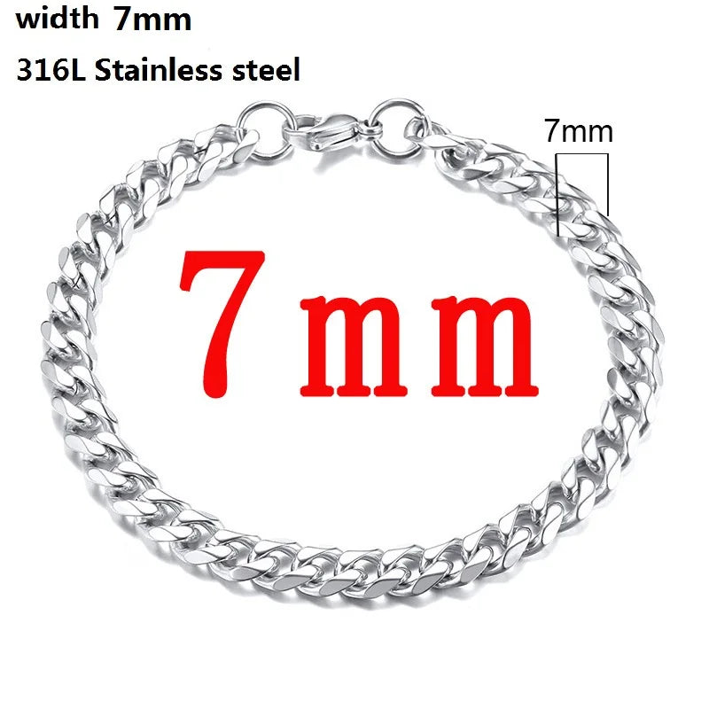 Bracelet Chaîne Cubaine en Acier Inoxydable 316L – Style Figaro Unisexe – Bijou Vintage & Tendance🚚 Livraison rapide en 8 à 12 jours ouvrés depuis la France FelizShop