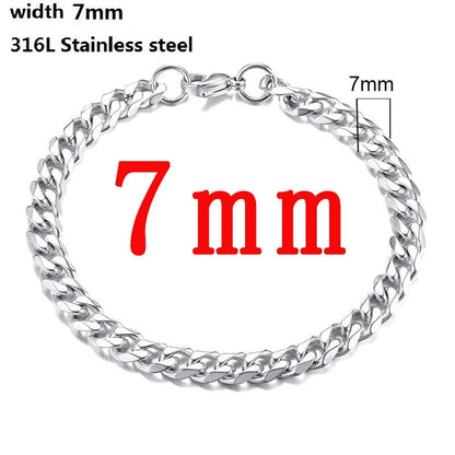 Bracelet Chaîne Cubaine en Acier Inoxydable 316L – Style Figaro Unisexe – Bijou Vintage & Tendance🚚 Livraison rapide en 8 à 12 jours ouvrés depuis la France FelizShop