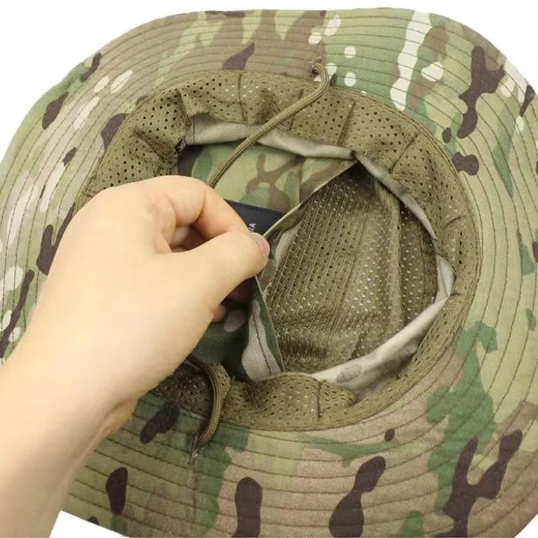 Nouvelle casquette 2025 camouflage tactique – Casquette de type Bonnie à poche carrée – Chapeau bob multicam pour la pêche, la randonnée et les activités de plein air – Protection solaire🚚 Livraison rapide FelizShop