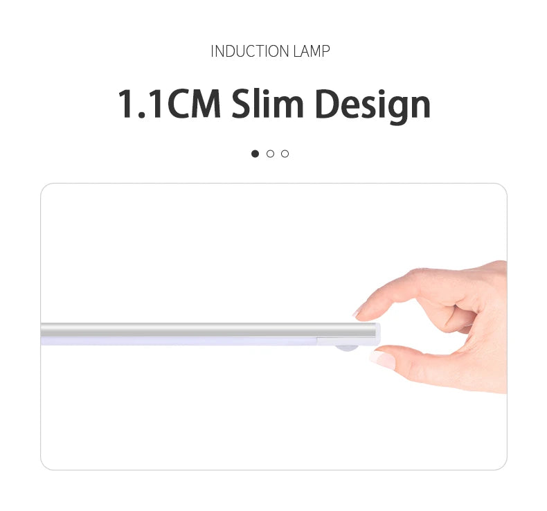 LED Cabinet Light USB Type-C Rechargeable Motion Sensor Led Lamp for Kitchen Wardrobe Cabinet Lighting 20cm/30cm/40cm/50cm/60cm 🚚 Livraison rapide en 8 à 12 jours ouvrés depuis la France FelizShop
