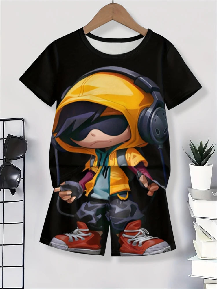 Ensemble Été 2025 Homme – T-Shirt + Short Imprimé Ours – Style Streetwear & Respirant🚚 Livraison rapide en 8 à 12 jours ouvrés depuis la France FelizShop
