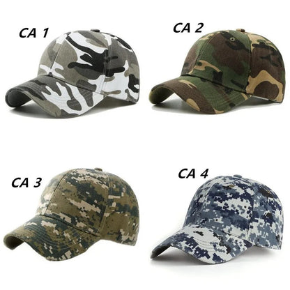 Men Women Summer Cotton Camouflage Printed Baseball Caps Sunhat Outdoor Unisex  Sports Adjustable Snapback Anti-UV Hat Visors 🚚 Livraison rapide FelizShop