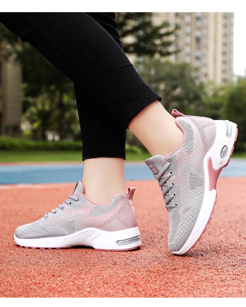 Baskets de Running Femme 2025 – Chaussures de Sport Respirantes à Coussin d’Air | Confort & Grandes Tailles🚚 Livraison rapide en 8 à 12 jours ouvrés depuis la France FelizShop