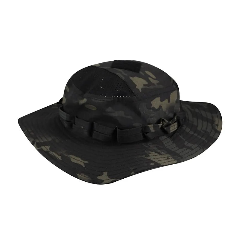 Nouvelle casquette 2025 camouflage tactique – Casquette de type Bonnie à poche carrée – Chapeau bob multicam pour la pêche, la randonnée et les activités de plein air – Protection solaire🚚 Livraison rapide FelizShop