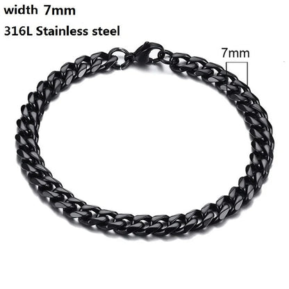 Bracelet Chaîne Cubaine en Acier Inoxydable 316L – Style Figaro Unisexe – Bijou Vintage & Tendance🚚 Livraison rapide en 8 à 12 jours ouvrés depuis la France FelizShop