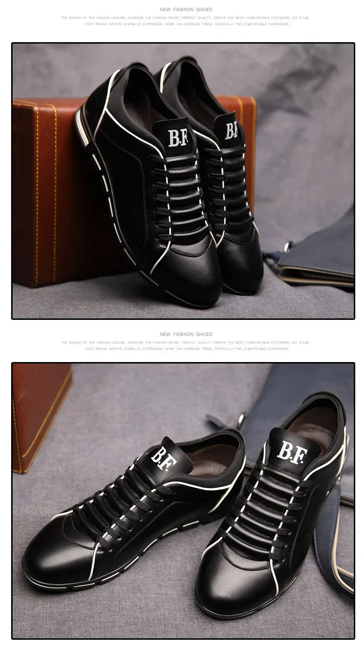 Chaussures casual pour homme — Nouveau style britannique élégant — Chaussures plates confortables et résistantes, pour toutes saisons, banquets ou usage quotidien🚚 Livraison rapide en 8 à 12 jours ouvrés depuis la FelizShop
