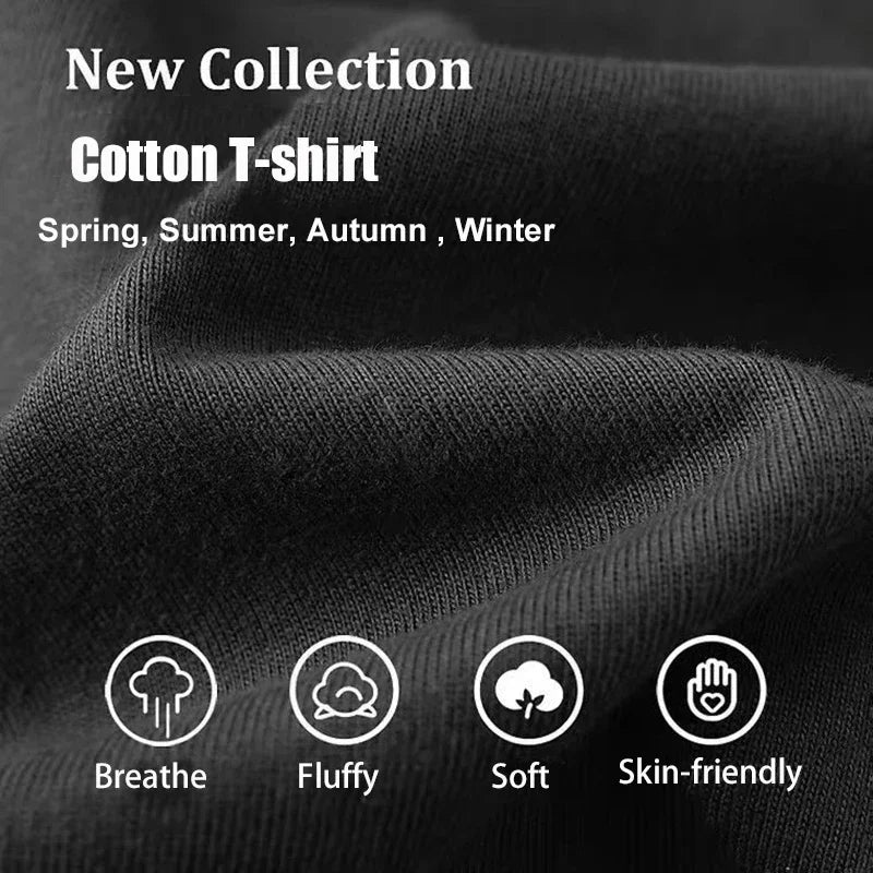 T-shirts for Men High Quality Short Sleeve Tee Man T Shirt Cotton Men's T-shirts New Oversize T-shirt Tops Tees Clothing🚚 Livraison rapide en 8 à 12 jours ouvrés depuis la France FelizShop