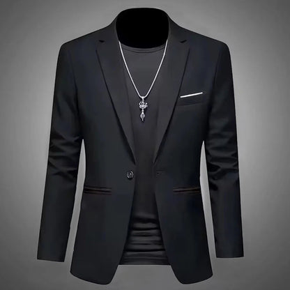 Veste de Costume Homme Tendance – Coupe Slim & Décontractée | Non Froissable, Bouton Unique🚚 Livraison rapide en 8 à 12 jours ouvrés depuis la France FelizShop