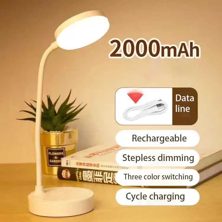 LED Desk Lamp 3 Levels Dimmable USB Rechargeable Battery Powered Portable Touch Table Light Eye Protection For Bedroom Bedside 🚚 Livraison rapide en 8 à 12 jours ouvrés depuis la France FelizShop