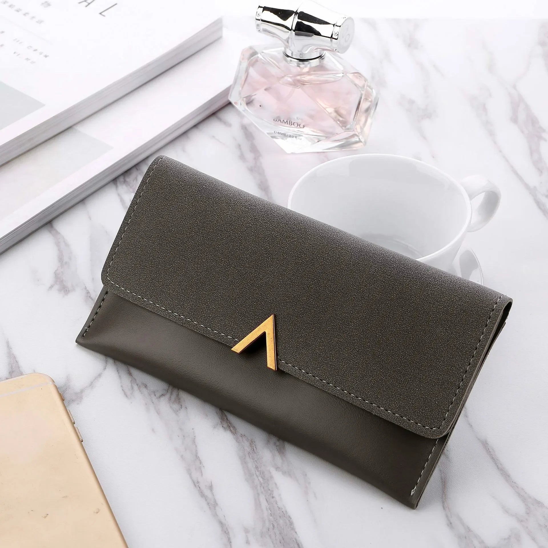 Portefeuille Femme Cuir 2023 – Pochette Enveloppe Chic, Porte-Monnaie & Cartes🚚Livraison rapide gratuite et sécurisée FelizShop