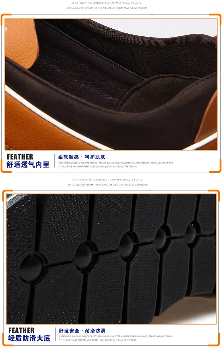Chaussures casual pour homme — Nouveau style britannique élégant — Chaussures plates confortables et résistantes, pour toutes saisons, banquets ou usage quotidien🚚 Livraison rapide en 8 à 12 jours ouvrés depuis la FelizShop