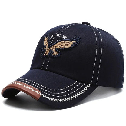 Casquette baseball homme & femme quatre saisons — Broderie aigle — Style coréen tendance — Casquette couple décontractée anti-UV🚚 Livraison rapide FelizShop
