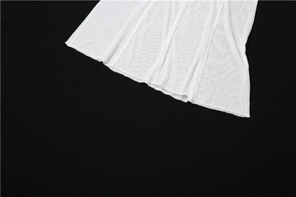 Robe longue en mesh élégante Nibber pour femmes — Mode sexy transparente — Robe maxi pour soirée, fête, streetwear — Nouveauté 2023 🚚 Livraison rapide en 8 à 12 jours ouvrés depuis la France FelizShop