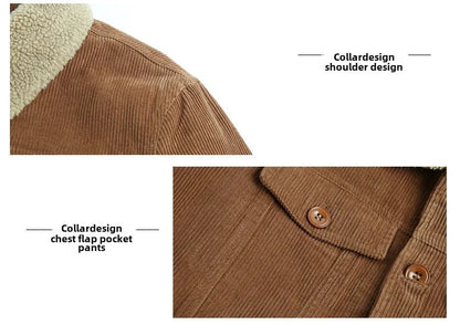 Blouson Homme Hiver – Velours Côtelé, Doublure Polaire & Coupe Décontractée
🚚Livraison rapide gratuite et sécurisée FelizShop