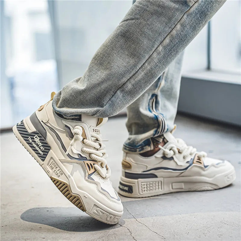 Baskets Chunky Homme 2025 – Sneakers Streetwear à Semelle Épaisse Antidérapante | Style Tendance Jeune & Urbain🚚 Livraison rapide en 8 à 12 jours ouvrés depuis la France FelizShop