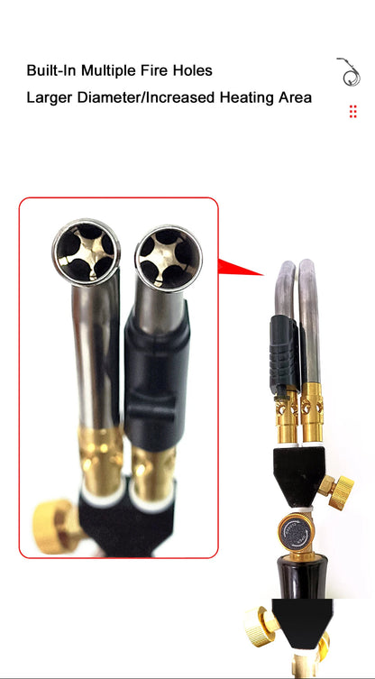 Chalumeau Propane Double Jets 3600℉ avec Allumage Électronique FelizShop