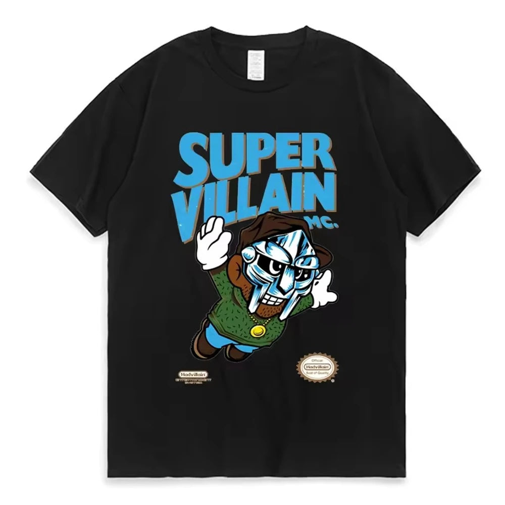 T-shirt Graphique MF DOOM x Madlib – Impression Double Face – Unisexe, Style Streetwear🚚 Livraison rapide en 8 à 12 jours ouvrés depuis la France FelizShop