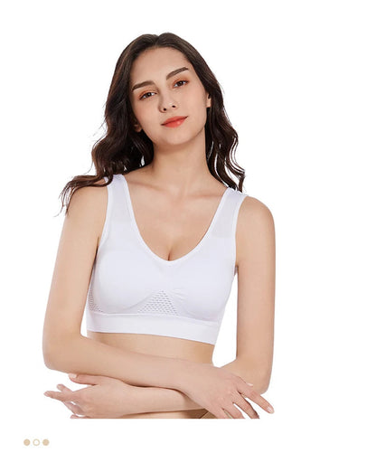 Brassière de sport respirante pour femmes — Soutien-gorge fitness avec coussinets amovibles — Sans coutures, push-up, idéale pour course et gym🚚 Livraison rapide en 8 à 12 jours ouvrés depuis la France FelizShop