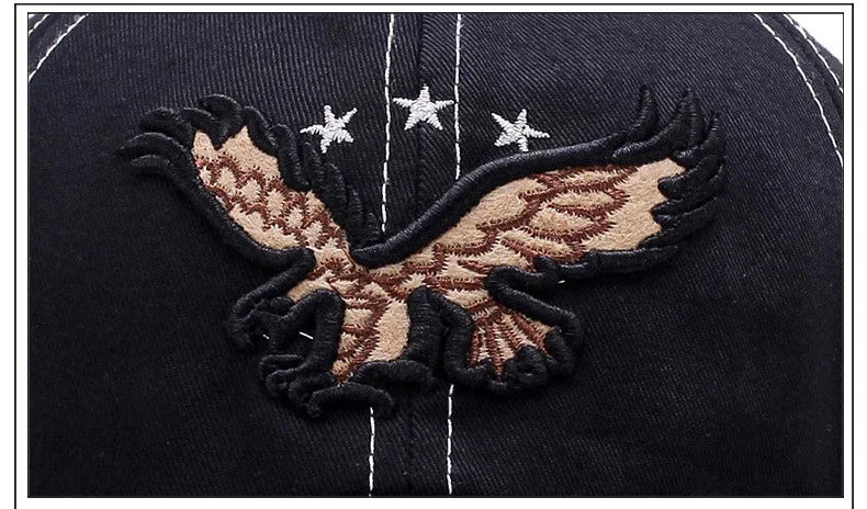 Casquette baseball homme & femme quatre saisons — Broderie aigle — Style coréen tendance — Casquette couple décontractée anti-UV🚚 Livraison rapide FelizShop