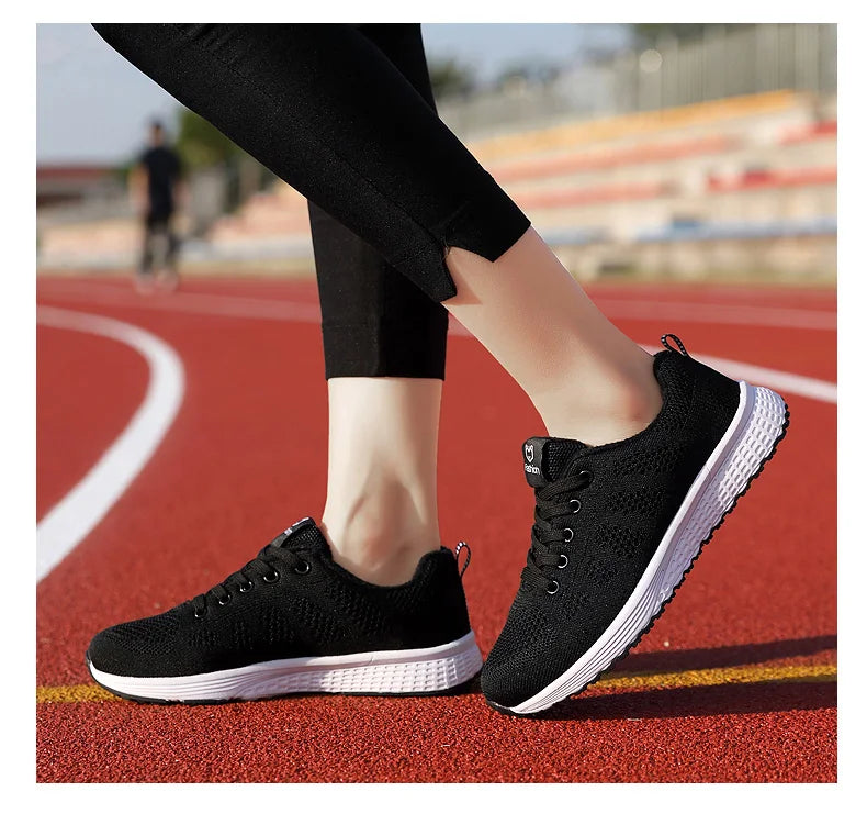 Baskets Femme 2024 – Sneakers à Semelle Épaisse, Chaussures de Sport Mode pour Printemps/Hiver, Idéales pour Courir ou au Quotidien 🚚 Livraison rapide en 8 à 12 jours ouvrés FelizShop