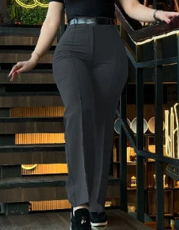 Pantalon femme – Nouveau modèle automne, taille haute, jambe droite, coupe élégante et ajustée. Parfait pour le travail, les déplacements et un look chic au quotidien.🚚Livraison gratuite rapide et sécurisé FR FelizShop