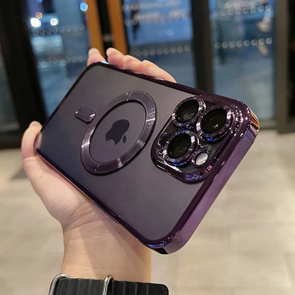 Coque Transparente Magnétique Luxe – iPhone 11 à 16 Pro Max | Compatible MagSafe & Anti-Choc🚚 Livraison rapide en 8 à 12 jours ouvrés depuis la France FelizShop