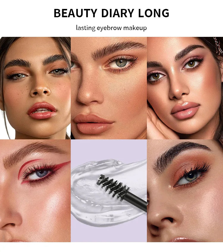 Gel à sourcils transparent – Fixation longue durée, waterproof, séchage rapide – Maquillage des yeux 🚚 Livraison rapide en 8 à 12 jours ouvrés depuis la France FelizShop