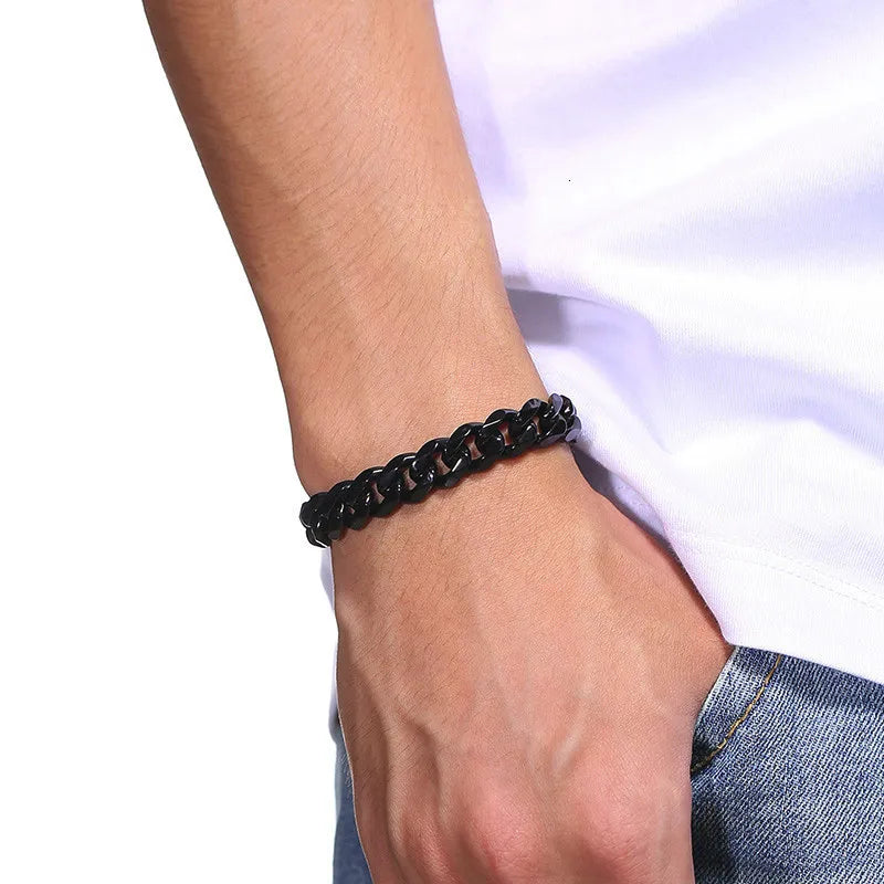 Bracelet Chaîne Cubaine en Acier Inoxydable 316L – Style Figaro Unisexe – Bijou Vintage & Tendance🚚 Livraison rapide en 8 à 12 jours ouvrés depuis la France FelizShop