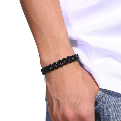 Bracelet Chaîne Cubaine en Acier Inoxydable 316L – Style Figaro Unisexe – Bijou Vintage & Tendance🚚 Livraison rapide en 8 à 12 jours ouvrés depuis la France FelizShop