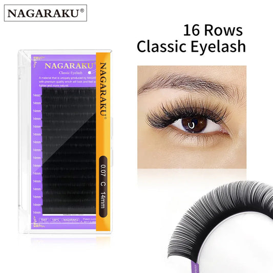 Extensions de Cils Individuels NAGARAKU – Cils Naturels Doux en Soie Synthétique | Haute Qualité Maquillage Pro🚚 Livraison rapide FelizShop