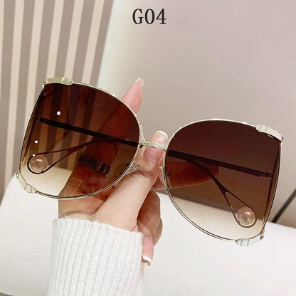 sunglasses Women 2024 Vacation Luxury Oversized Fashion Glasses Sunscreen Luxe Femme Lentes De Sol Mujer Lunette Soleil Femme 🚚 Livraison rapide en 8 à 12 jours ouvrés depuis la France FelizShop