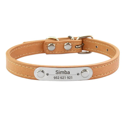 Collier Personnalisé pour Chien & Chat – Gravure Nom + Anti-Perte – Simili Cuir Rose (Taille S à L) 🚚 Livraison rapide en 8 à 12 jours ouvrés depuis la France FelizShop