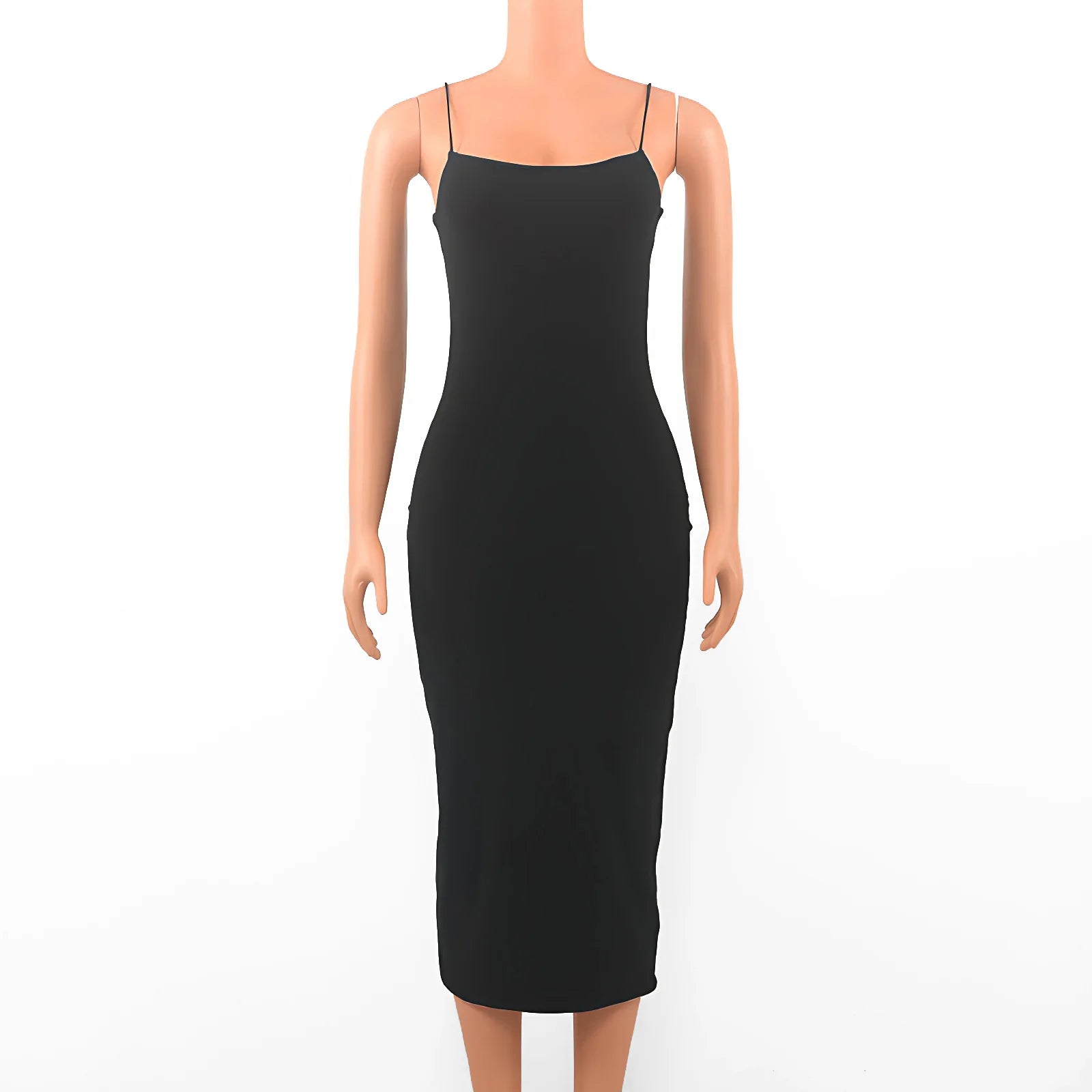 Robe Sexy Noire d’Été – Dos Nu & Bretelles Spaghetti | Moulante Élégante pour Soirée & Clubwear Femme 
🚚Livraison gratuite rapide et sécurisé FR FelizShop