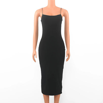 Robe Sexy Noire d’Été – Dos Nu & Bretelles Spaghetti | Moulante Élégante pour Soirée & Clubwear Femme 
🚚Livraison gratuite rapide et sécurisé FR FelizShop