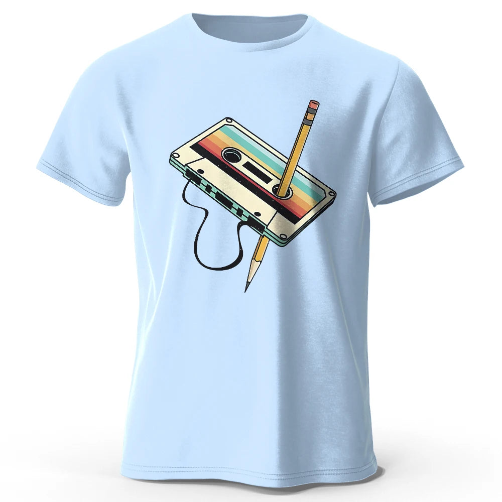 T-shirt Imprimé 100 % Coton – Été, Confort & Style Décontracté🚚 Livraison rapide en 8 à 12 jours ouvrés depuis la France FelizShop
