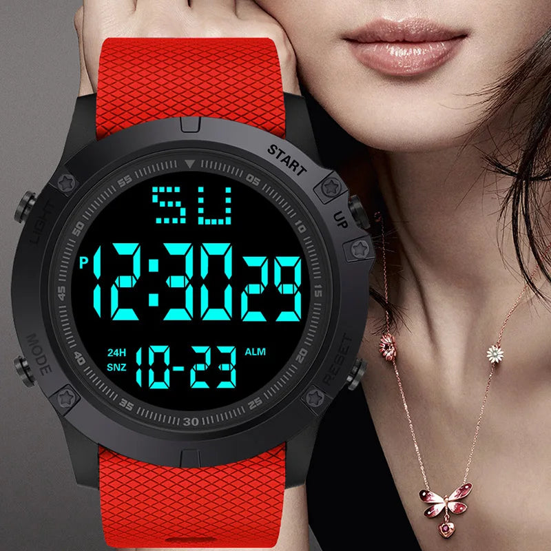 Montre sport homme multifonction — Montre militaire sportive, étanche, lumineuse LED digitale — Grande cadran, montre électronique pour enfants et étudiants
🚚 Livraison rapide en 8 à 12 jours ouvrés depuis la Fran FelizShop