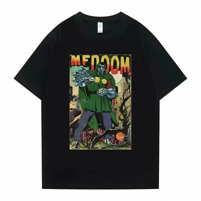 T-shirt Graphique MF DOOM x Madlib – Impression Double Face – Unisexe, Style Streetwear🚚 Livraison rapide en 8 à 12 jours ouvrés depuis la France FelizShop