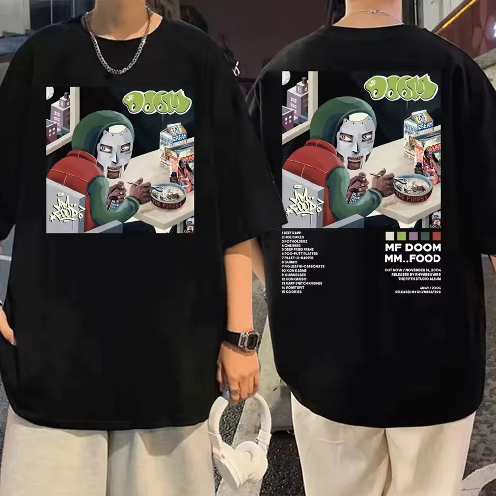 T-shirt Graphique MF DOOM x Madlib – Impression Double Face – Unisexe, Style Streetwear🚚 Livraison rapide en 8 à 12 jours ouvrés depuis la France FelizShop