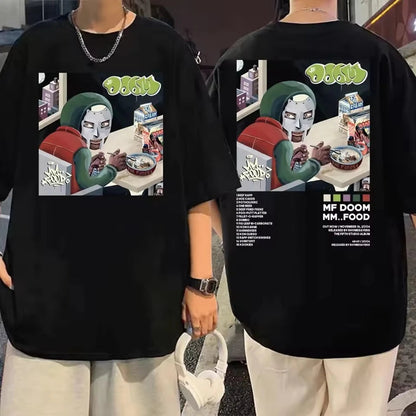 T-shirt Graphique MF DOOM x Madlib – Impression Double Face – Unisexe, Style Streetwear🚚 Livraison rapide en 8 à 12 jours ouvrés depuis la France FelizShop